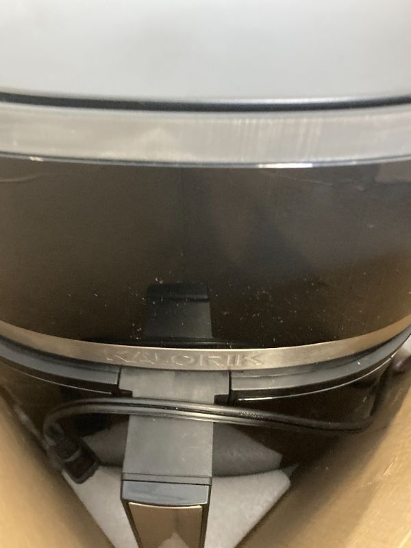 Photo 1 of Kalorik 7-Quart Touchscreen Air Fryer with Window, Stainless Steel (FT 52329 SS)