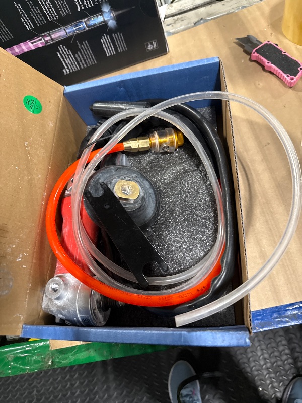 Photo 1 of ***VERY USED// NO RETURN***
Air Grinder,4-Inch Air Wet Stone Polisher 5500 Rpm with Rear Exhaust,Air-Powered Stone Polisher