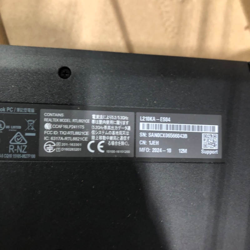 Photo 1 of ***LOCKED**ASUS Vivobook Go 11.6” HD Slim Laptop, Intel Dual Core N4500, Intel Graphics, 4GB, 128GB, Windows 11 Home, SonicMaster, ErgoSense, Black, L210KA-ES04