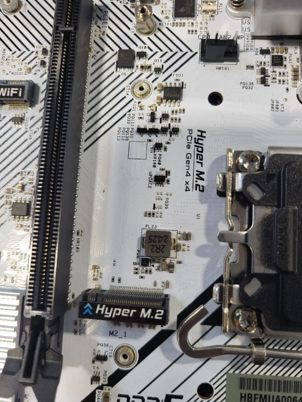Photo 1 of ASRock Motherboard B760M-HDV/M.2 Intel 12th and 13th Generation CPU (LGA1700) Compatible B760 Chipset DDR5 Micro ATX Motherboard