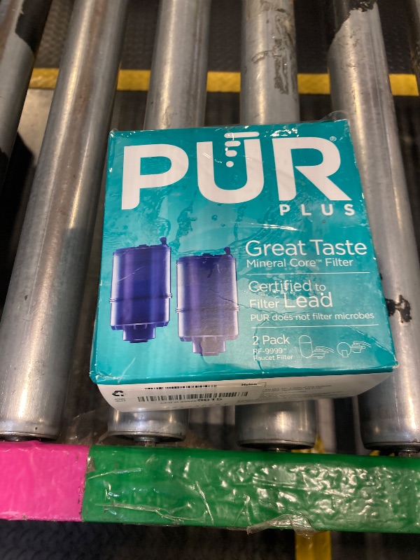 Photo 1 of **ONE ONLY**
PUR PLUS Faucet Mount Replacement Filter 2-Pack, Genuine PUR Filter, 3-in-1 Powerful, Natural Mineral Filtration, Lead Removal, 6-Month Value, Blue (RF99992)
