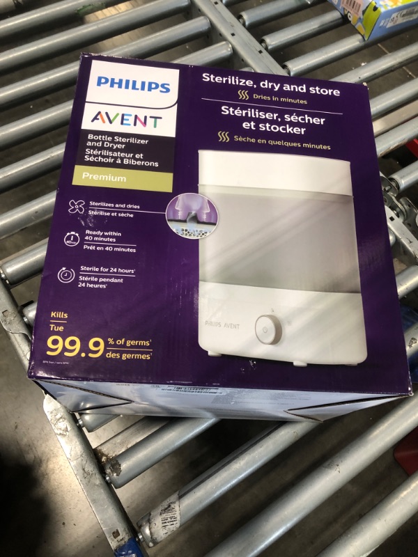 Photo 1 of   Philips Avent Baby Bottle Sterilizer and Dryer Premium, Removes 99,9% of Bacteria, Chemicals Free, Capacity 6 Bottles/Teats/Accessories, Modular Space Saving Design, Model SCF293. 