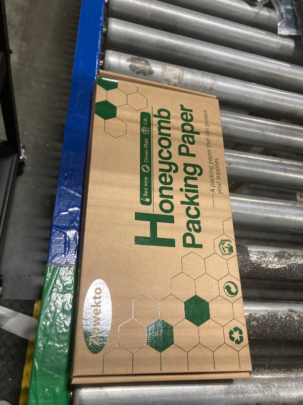 Photo 1 of 15Pcs Honeycomb Packing Paper, Bubble Cushioning Wrap for Moving Shipping with 12PCS Fragile Sticker Labels, Recyclable Shipping Supplies