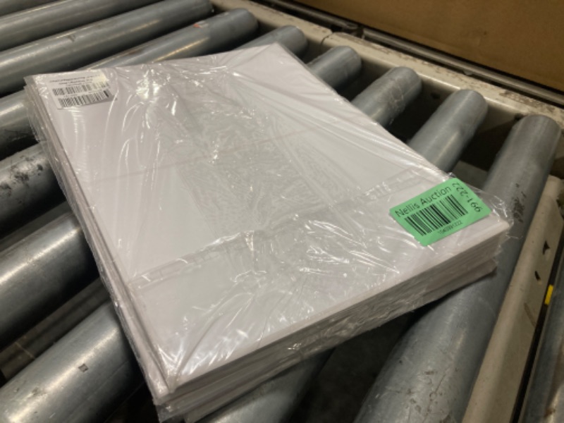 Photo 1 of  6 PACK BUNDLE OF 8.5”x5.5 Shipping Labels for Laser & Inkjet Printers, Permanent Self Adhesive Address Mailing Stickers Half Sheet (8.5”x5.5” Round, 30, Sheets)
