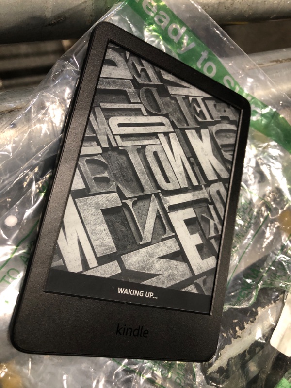 Photo 1 of ***STUCK ON WAKING UP***Amazon Kindle (16 GB) - Lightest and most compact Kindle, now with faster page turns, and higher contrast ratio, for an enhanced reading experience - Black