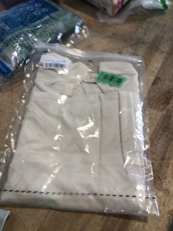 Photo 1 of Eachyes Women Off The Shoulder V Neck Seamless Top with Built in Bra Ribbed Short Sleeve Fitted Shirts Summer Tops 2025 White