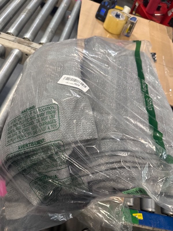 Photo 1 of Shade&Beyond 12'x16' Sun Shade Sails Curved Canopy Rectangular Light Grey 185GSM Shade Sail Permeable for Patio Deck Yard Backyard, (We Make Custom Size)