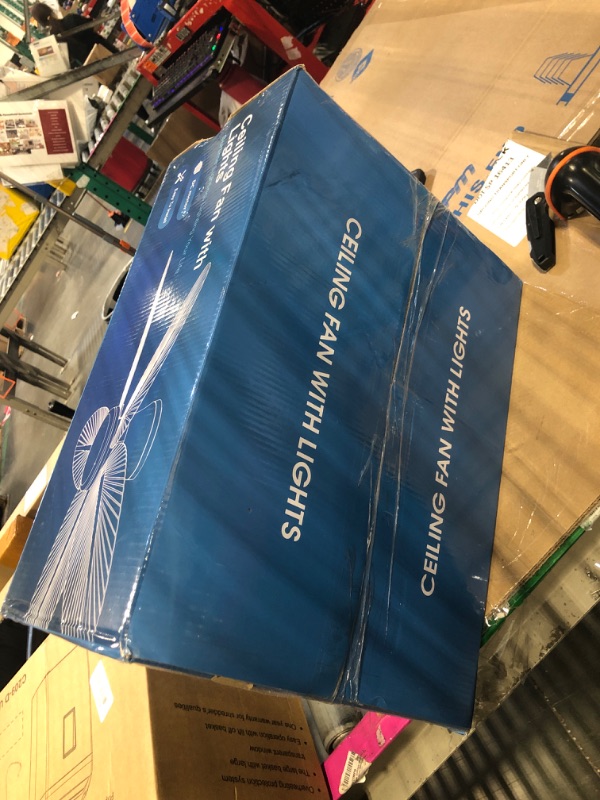 Photo 1 of Surtime Palm Leaf Ceiling Fans with Lights-42 Tropical Ceiling Fan with Light and Remote/APP Control,Flush Mount Low Profile Ceiling Fans for Bedroom,Indoor/Outdoor Patio Use(Brown)