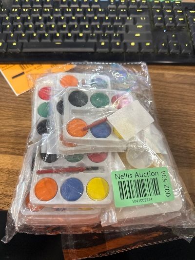 Photo 1 of ***MISSING PARTS*** Watercolor Paint Set for Kids - 24Pcs Back to School Classroom Party Favors, Watercolor Paint Pallets with Thank You Cards, Kids Birthday Gift for Boys Girls Gift Exchange DIY Art Project Prize Party