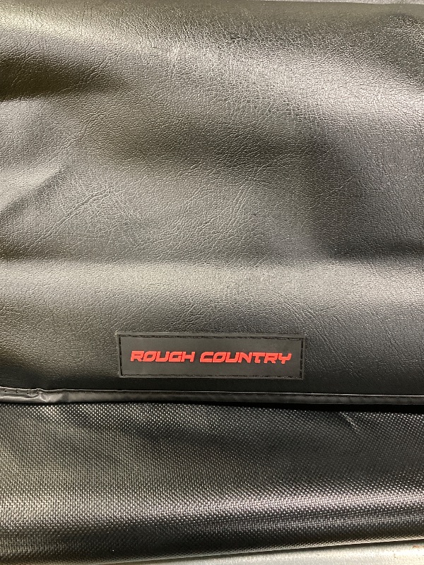 Photo 1 of ***(DAMAGE BENT, BOX RIPPED/TORN)*** 
TRUCK MODEL RT100-011
Rough Country Soft Roll-Up Truck Bed Cover for Chevy Silverado & GMC Sierra 1500 (2019-2025) - Fits 5'10 (69.9") Short Bed, Weather-Resistant Truck Tonneau Cover