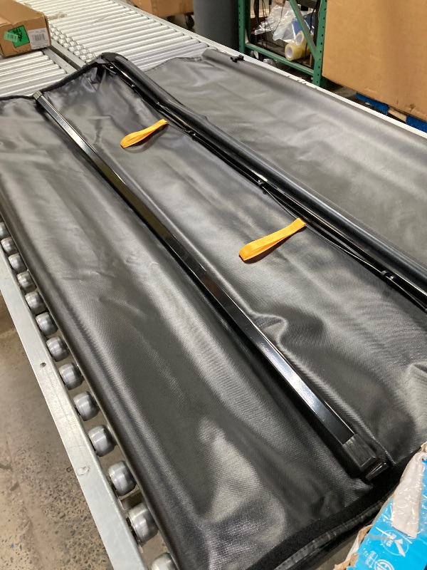 Photo 1 of ***(DAMAGE BENT, BOX RIPPED/TORN)*** 
TRUCK MODEL RT100-011
Rough Country Soft Roll-Up Truck Bed Cover for Chevy Silverado & GMC Sierra 1500 (2019-2025) - Fits 5'10 (69.9") Short Bed, Weather-Resistant Truck Tonneau Cover