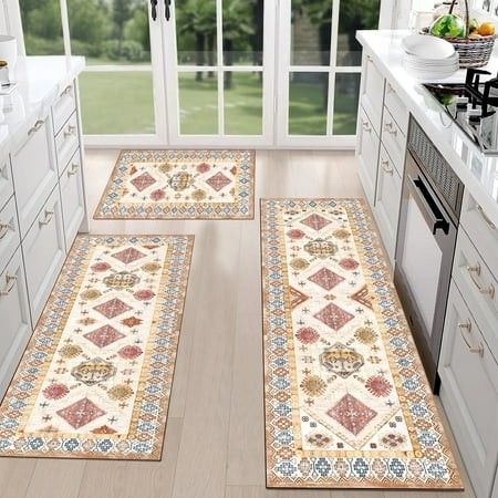 Photo 1 of ***PARTIAL SET*** FoxHouse Kitchen Rugs and Runner Sets of 3 Washable Non Slip Runner Rug Farmhouse Hallway Doormat for Holiday Home Decor