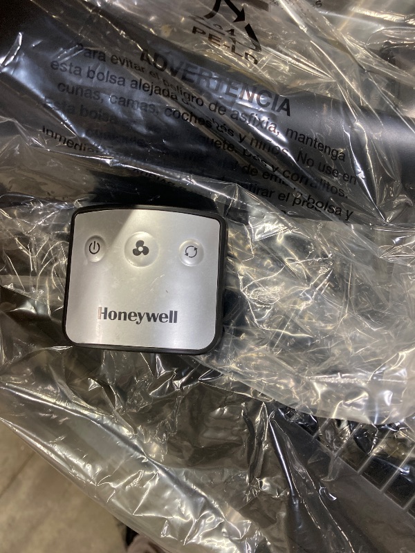 Photo 1 of ***(FAN FUNCTIONS BUT BASE NOT STURDY) SELLING AS IS PARTS ONLY....
Honeywell QuietSet Whole Room Tower Fan-Black, Oscillating Tower Fan with Remote, HYF290B