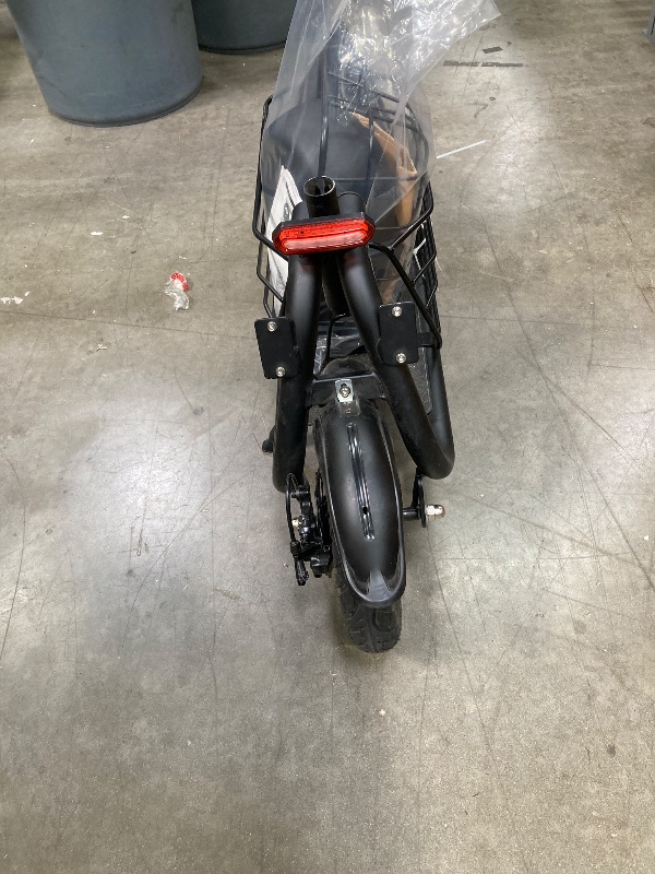 Photo 1 of ***(USED, SCUFF, SCRATCHES, NOT IN BOX, NO PACKAGING)*** 
 URBANMAX Electric Scooter with Seat, 550W Motor, 18.6MPH Top Speed, 20 Miles Range, Adults Electric Scooter with Large Storage Basket for Pets Dogs and Items?C1S-V1