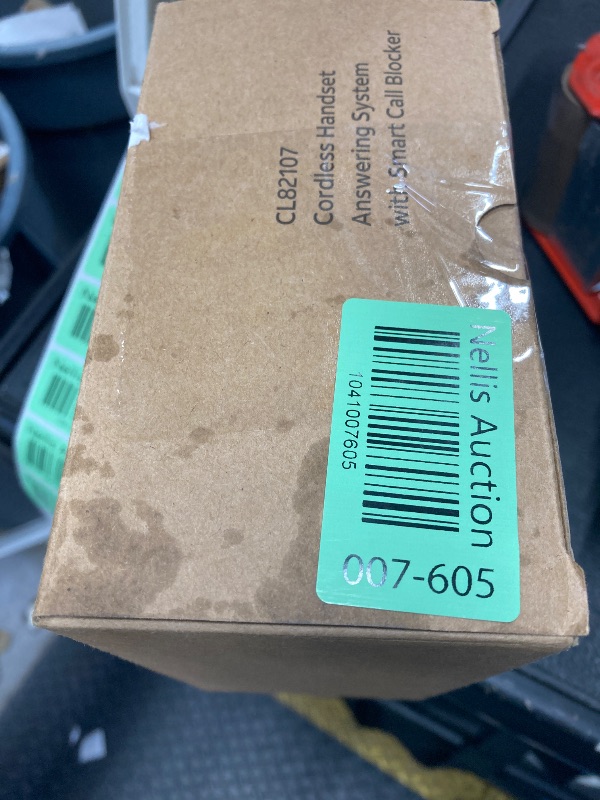 Photo 1 of AT&T DECT 6.0 Expandable Cordless Phone with Answering System, Silver/Black with 1 Handset (CL82107)