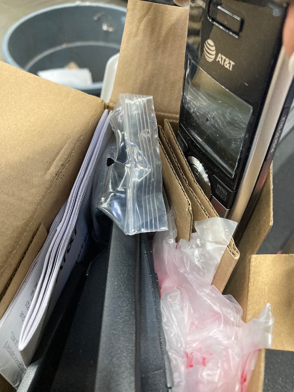 Photo 1 of AT&T DECT 6.0 Expandable Cordless Phone with Answering System, Silver/Black with 1 Handset (CL82107)