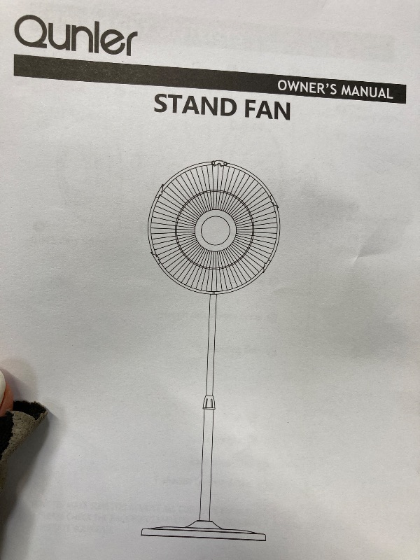 Photo 1 of 16" Pedestal Fan with Remote, 3-Speed Height Adjustment Standing Fan 10H Timer Oscillating Cooling Fan for Bedroom Home Office(Black)
