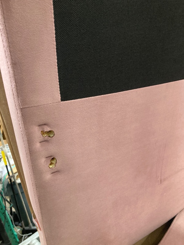 Photo 1 of *****BOX 1 OF 2 MISSING THE REST *****HomSof Twin size Upholstered Daybed with Trundle,Velvet Sofabed with USB Charging Ports,No Box-spring Needed,Pink