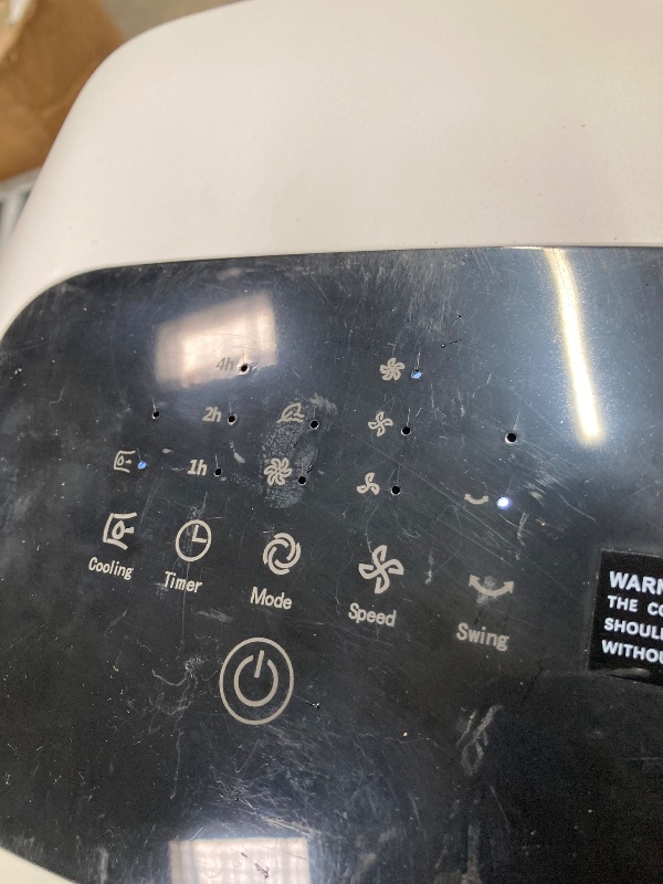 Photo 1 of ***(NO REMOTE, WHEELS RUSTY, SOME SCUFFS/SCRATCHES)*** Windowless Air Conditioner Portable, 30inch Ventless Swamp Cooler Air Conditioner with 2-Gal Tank, 4IN1 Evaporative Air Cooler for Indoor Room Bedroom Home, 3 Speeds&3 Modes, 7H Timer, NO Remote