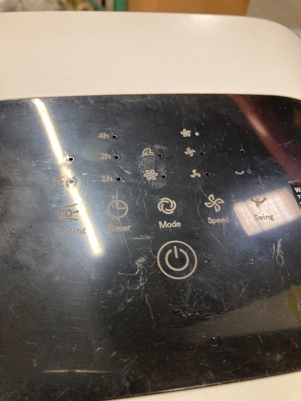 Photo 1 of ***(NO REMOTE, WHEELS RUSTY, SOME SCUFFS/SCRATCHES)*** Windowless Air Conditioner Portable, 30inch Ventless Swamp Cooler Air Conditioner with 2-Gal Tank, 4IN1 Evaporative Air Cooler for Indoor Room Bedroom Home, 3 Speeds&3 Modes, 7H Timer, NO Remote