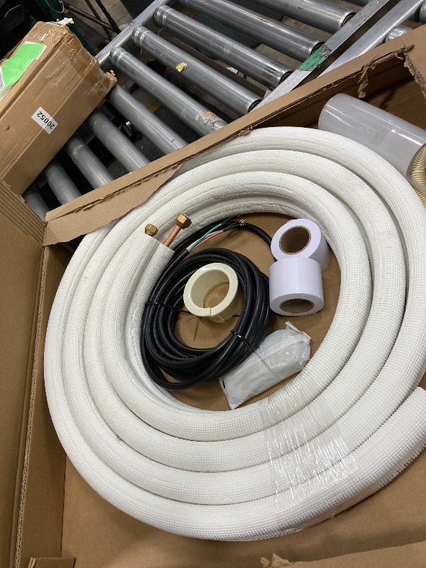 Photo 1 of 1/4" x 3/8" Mini Split Refrigerant Line Set - 16’ Length Factory Flared with Interconnecting Electrical Wires
