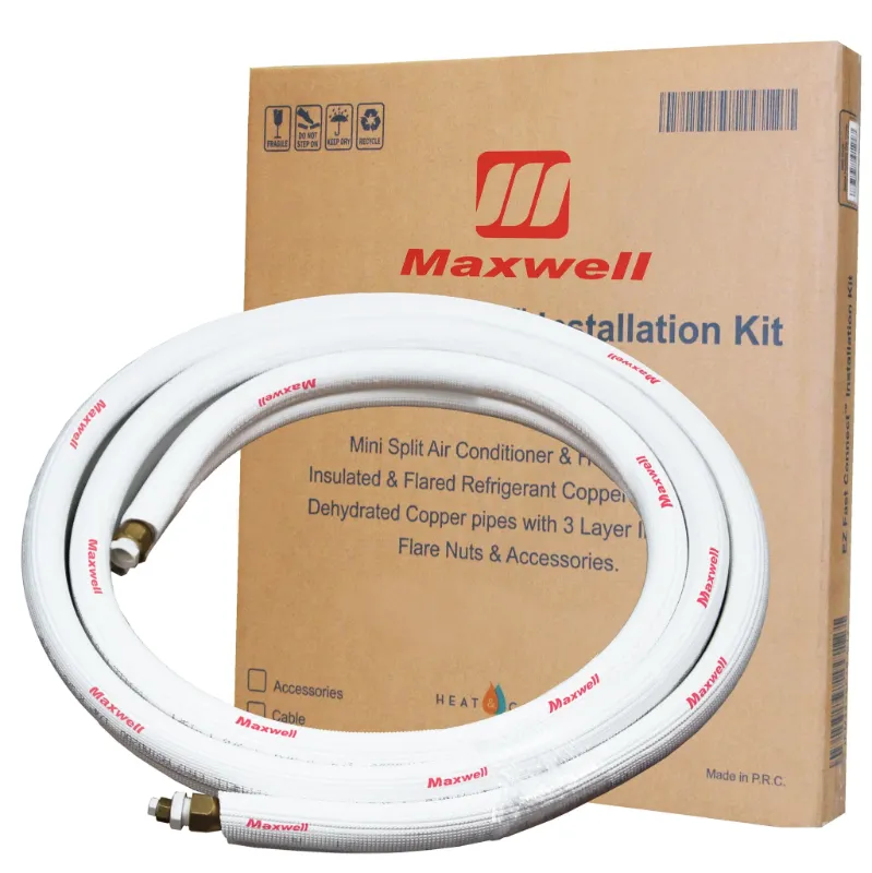 Photo 1 of 1/4" x 3/8" Mini Split Refrigerant Line Set - 16’ Length Factory Flared with Interconnecting Electrical Wires
