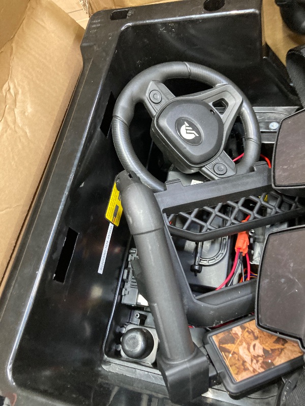 Photo 1 of ***(MISSING PARTS - SELLIING AS PARTS ONLY)*** 
Outdoor Cruiser 12V Kids Ride-On Car with Remote Control - Dual 25W Motors, 4.5AH Battery, Safety Belt, Emergency Stop, Spring Suspension, Smooth Terrain Drive, Max Load 66 lbs, Ages 3-8 Years, Camo  ***(BOX