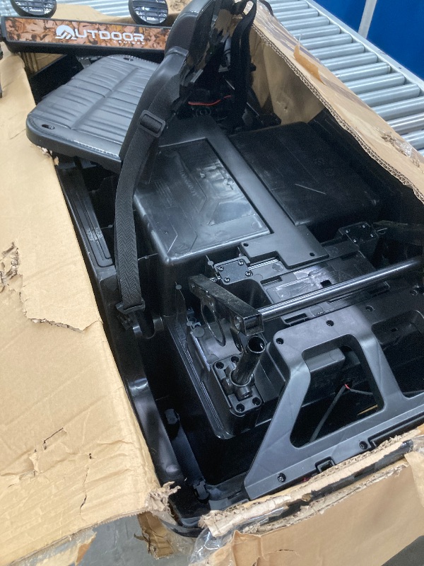 Photo 1 of ***(MISSING PARTS - SELLIING AS PARTS ONLY)*** 
Outdoor Cruiser 12V Kids Ride-On Car with Remote Control - Dual 25W Motors, 4.5AH Battery, Safety Belt, Emergency Stop, Spring Suspension, Smooth Terrain Drive, Max Load 66 lbs, Ages 3-8 Years, Camo  ***(BOX