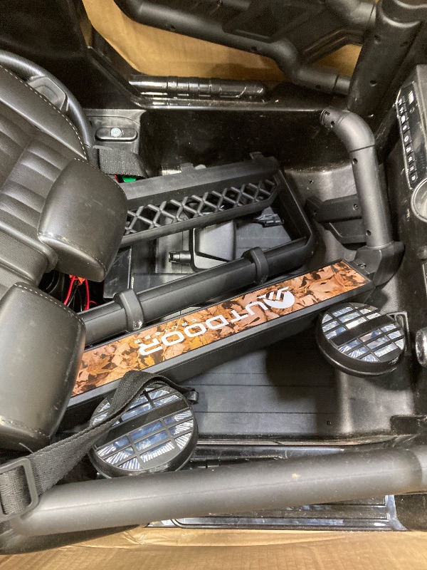 Photo 1 of ***(MISSING PARTS - SELLIING AS PARTS ONLY)*** 
Outdoor Cruiser 12V Kids Ride-On Car with Remote Control - Dual 25W Motors, 4.5AH Battery, Safety Belt, Emergency Stop, Spring Suspension, Smooth Terrain Drive, Max Load 66 lbs, Ages 3-8 Years, Camo  ***(BOX