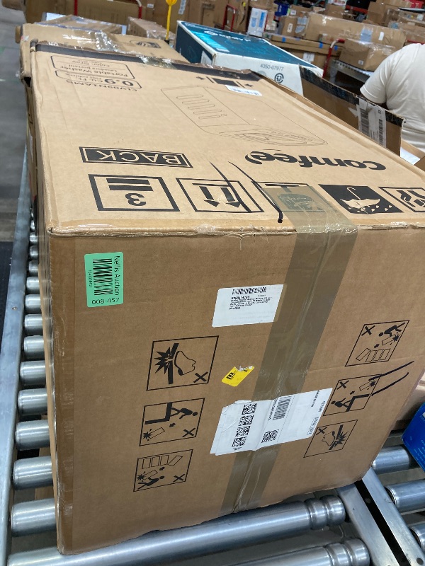 Photo 1 of Comfee Portable Washing Machine, 0.9 cu.ft Compact Washer With LED Display, 5 Wash Cycles, 2 Built-in Rollers, Space Saving Full-Automatic Washer