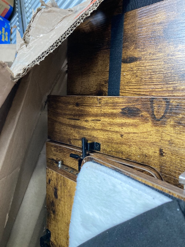 Photo 1 of ***used****Megidok Furniture Cat Cages Indoor with Wooden Hidden Litter Box Enclosure Built-in Urine Cover Cat Kennel Cat Crates Cat Playpen - Rustic Brown