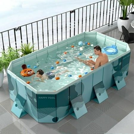 Photo 1 of *****USED********Buric Foldable Swimming Pool for Home Use Easy to Place and Store Large Capacity Pool for Yard Garden Patio. 118 Inch

