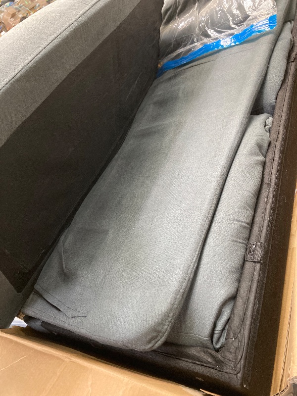 Photo 1 of ***** used/partial set 1/2 box ************Homall Convertible Sectional Sofa Couch, Modern Linen Fabric L-Shaped Couch 3-Seat Sofa Sectional with Reversible Chaise for Small Living Room, Apartment and Small Space, Dark Gray
