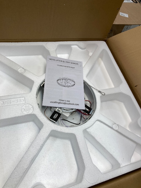Photo 1 of ** Need to buy the remote control** without remote control**Mcestna Ceiling Fans with Lights and Remote Low Profile Smart Flush Mount 20 Inch for Bedroom Bladeless Fan for Bedroom Kids Room and Living Room