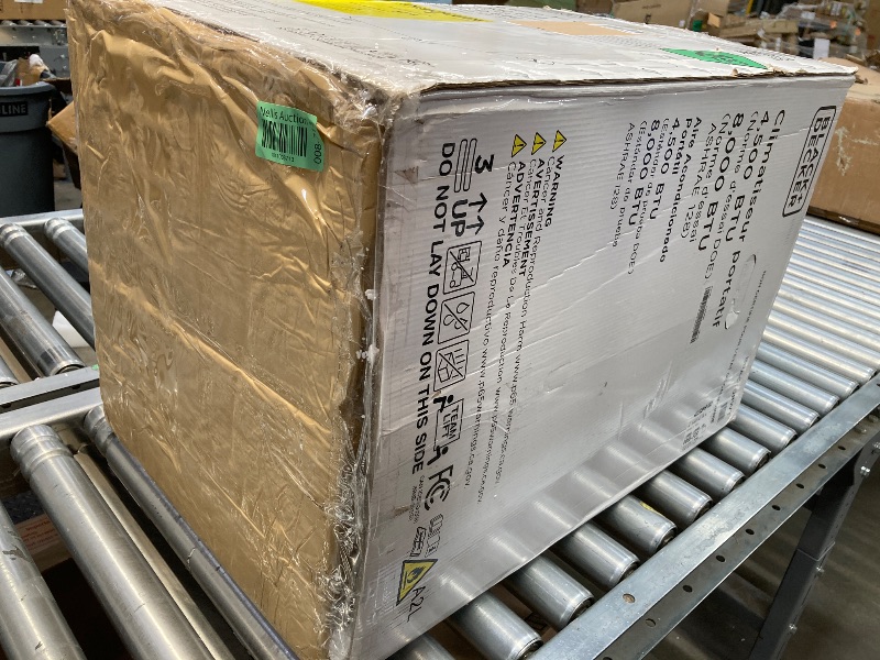 Photo 1 of **a little dirty** BLACK+DECKER Portable Air Conditioner, 9,000 BTU (5,300 BTU SACC) for Rooms up to 400 Sq. Ft., Portable AC with Follow Me Remote Control and Window Kit, BPACT08WT, White
