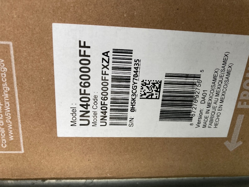 Photo 1 of *****MISSING CORD***SAMSUNG 40-Inch Class Full HD F6000 Smart TV (2025 Model) HDR, Object Tracking Sound Lite, Knox Security, One UI Tizen, Smart TV