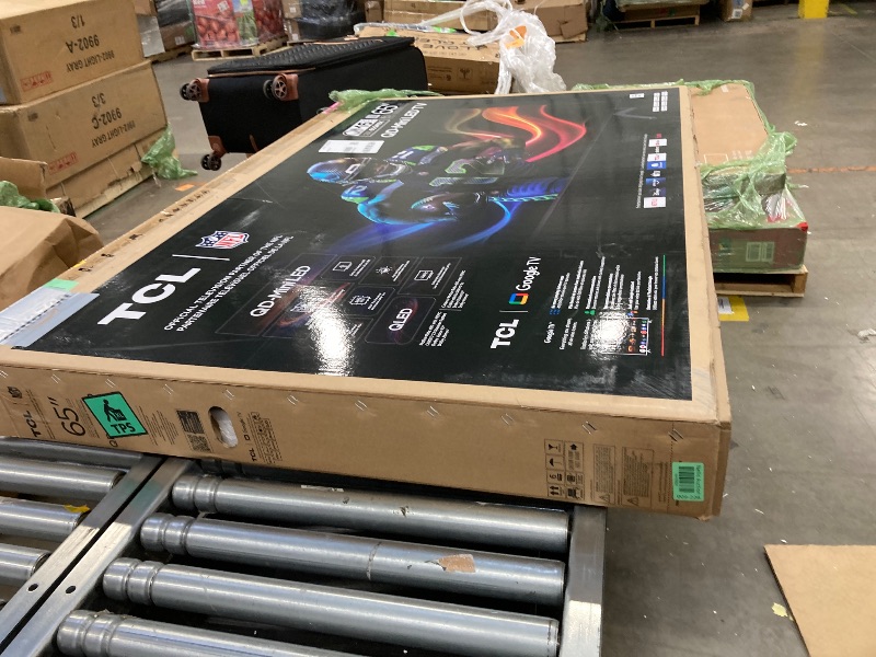 Photo 1 of **** unable to tested*****TCL 65-Inch Class QM6K Series QD-Mini LED 4K UHD Google Smart TV Best Value Mini-LED TV - QLED, 144hz, 288hz Gaming Rate, High Contrast Screen, Onkyo Audio, Dolby Atmos (65QM6K, 2025 Model)