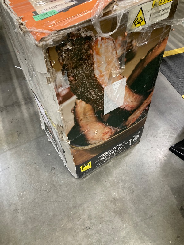 Photo 1 of ***(PARTS ONLY -SELLING AS PARTS ONLY)*** BOX RIPPED/TORN*** 
Masterbuilt® 30-inch Digital Electric Vertical BBQ Smoker with Leg Kit, Side Wood Chip Loader and 710 Cooking Square Inches in Black, Model MB20070421