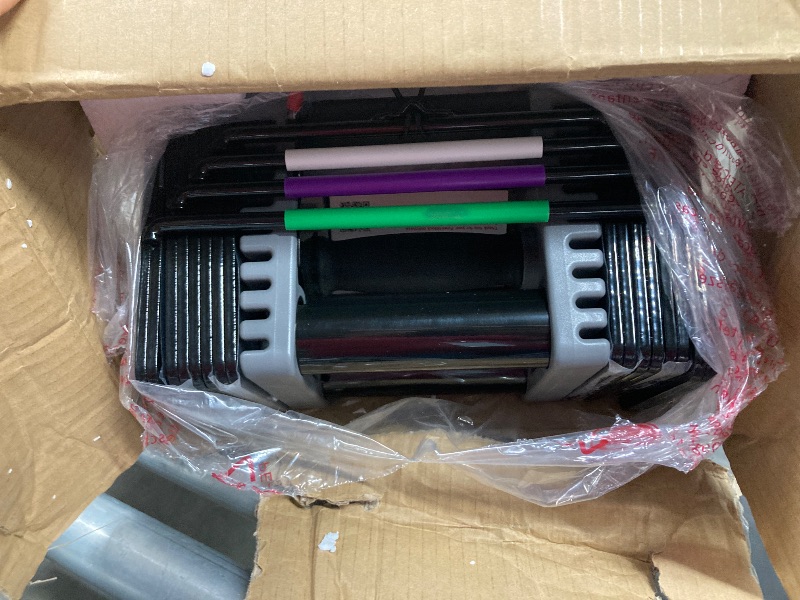 Photo 1 of **One Dumbbells**PowerBlock Elite EXP Adjustable Dumbbells, Sold in Pairs, Stage 1, 5-50 lb. Dumbbells, Durable Steel Build, Innovative Workout Equipment, All-in-One Dumbbells, Expandable with Expansion Kits