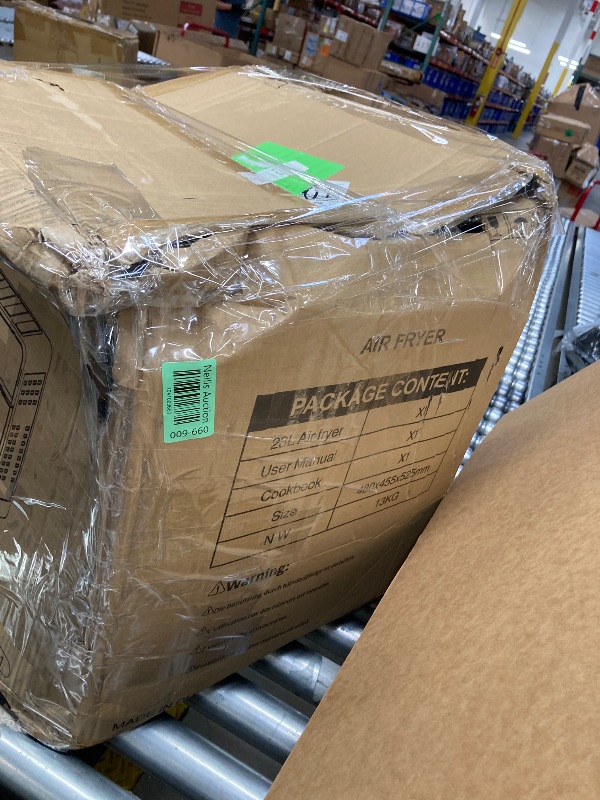 Photo 1 of ****** SELL AS PARTS ONLY******YRWTO 24.3QT French Door Air Fryer Toaster Oven 15 Cooking Functions 14 Accessories Stainless Steel Finish
