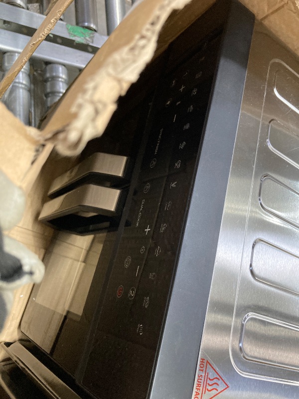 Photo 1 of ****** SELL AS PARTS ONLY******YRWTO 24.3QT French Door Air Fryer Toaster Oven 15 Cooking Functions 14 Accessories Stainless Steel Finish
