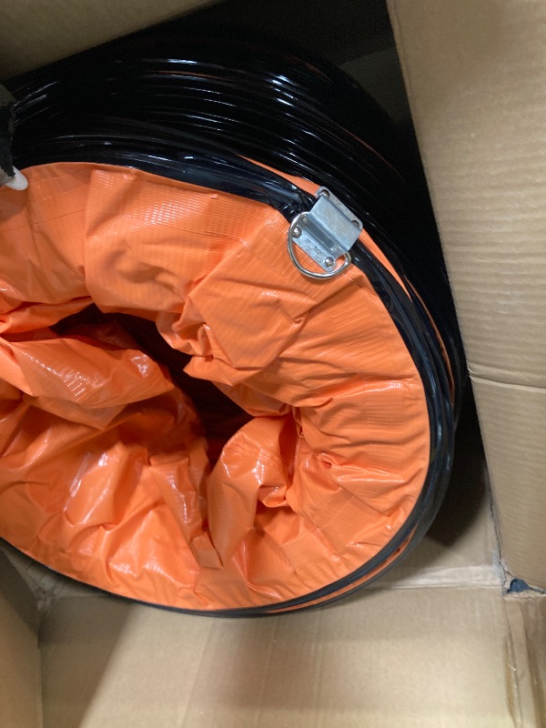 Photo 1 of VEVOR 16 Inch Utility Blower Fan, 2 Speed 5175 CFM Heavy Duty Cylinder Axial Exhaust Fan with 33ft Duct Hose, Industrial Portable Confined Space Ventilator for basements, warehouse, Workshop