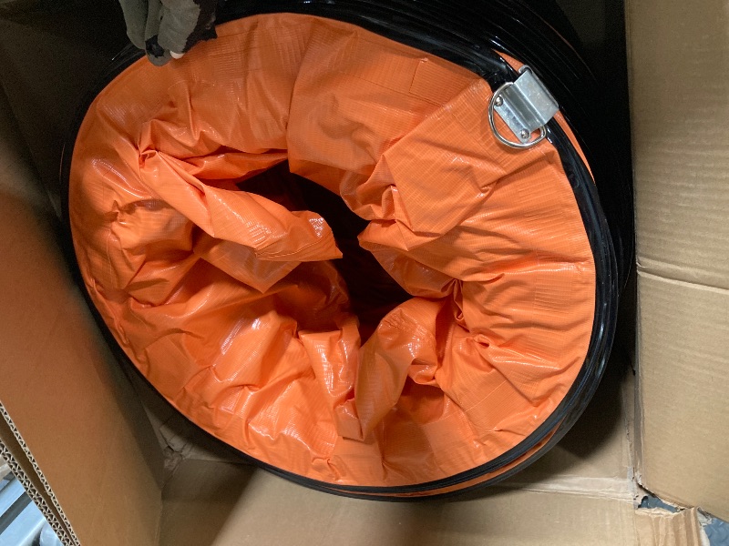 Photo 1 of VEVOR 16 Inch Utility Blower Fan, 2 Speed 5175 CFM Heavy Duty Cylinder Axial Exhaust Fan with 33ft Duct Hose, Industrial Portable Confined Space Ventilator for basements, warehouse, Workshop