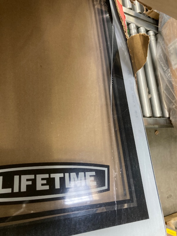 Photo 1 of ****MINOR DAMAGE ***Lifetime Adjustable Portable Basketball Hoop, 54-Inch Steel-Framed Polycarbonate Backboard