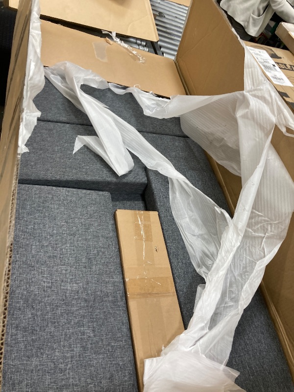 Photo 1 of Ball & Cast L-Shape Reversible Sectional Sleeper Sofa Bed 4 in 1 Pull Out Couch with Storage Chaise & Removable Back Cushions,Convertible Sleeper Corner Couch Pull-Out Sofa Bed for Living Room,Office