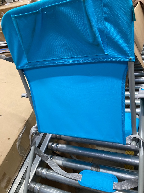 Photo 1 of ***-**USED*****#WEJOY Folding Beach Chair for Adults, Lightweight Beach Chair with Shoulder Straps, High Back Camping Chairs with Hard Armrest, Supports 300lbs for Outdoor Lawn Concert (Cyan)
