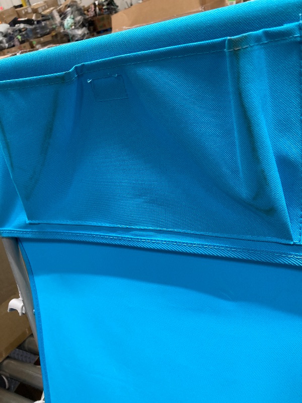 Photo 1 of ***-**USED*****#WEJOY Folding Beach Chair for Adults, Lightweight Beach Chair with Shoulder Straps, High Back Camping Chairs with Hard Armrest, Supports 300lbs for Outdoor Lawn Concert (Cyan)