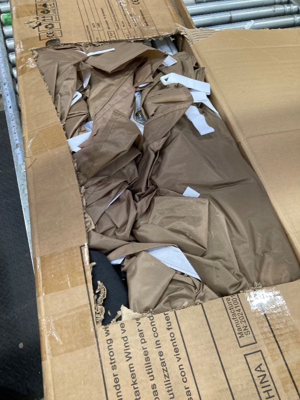 Photo 1 of ****USED*/*MINOR DAMAGE ****COBIZI Canopy 10x20 Pop Up Canopy Tent with 6 Sidewalls, Waterproof Commercial Canopy Ez Outdoor Instant Gazebo Easy to Set up Event Shelter, Garden Tents for Parties with Sandbags, Khaki