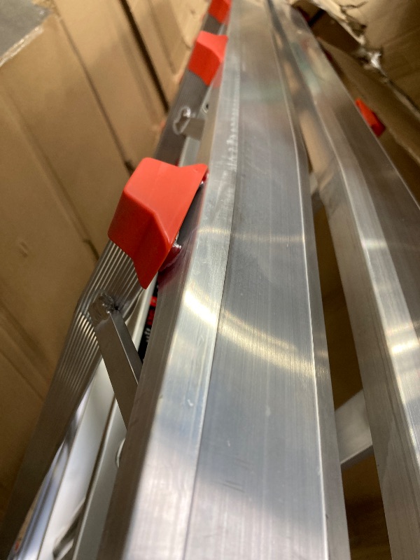 Photo 1 of ***BENDS & DINGS IN LADDER***Little Giant Ladder Systems, SkyScraper, M17, 9-17 Foot, Stepladder, Aluminum, Type 1A, 300 Lbs Weight Rating, (10110)***BENDS & DINGS IN LADDER***