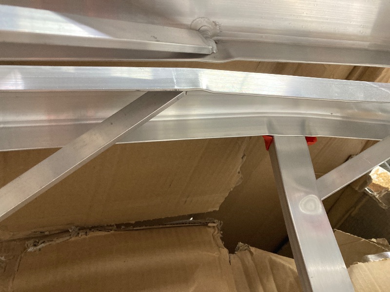 Photo 1 of ***BENDS & DINGS IN LADDER***Little Giant Ladder Systems, SkyScraper, M17, 9-17 Foot, Stepladder, Aluminum, Type 1A, 300 Lbs Weight Rating, (10110)***BENDS & DINGS IN LADDER***